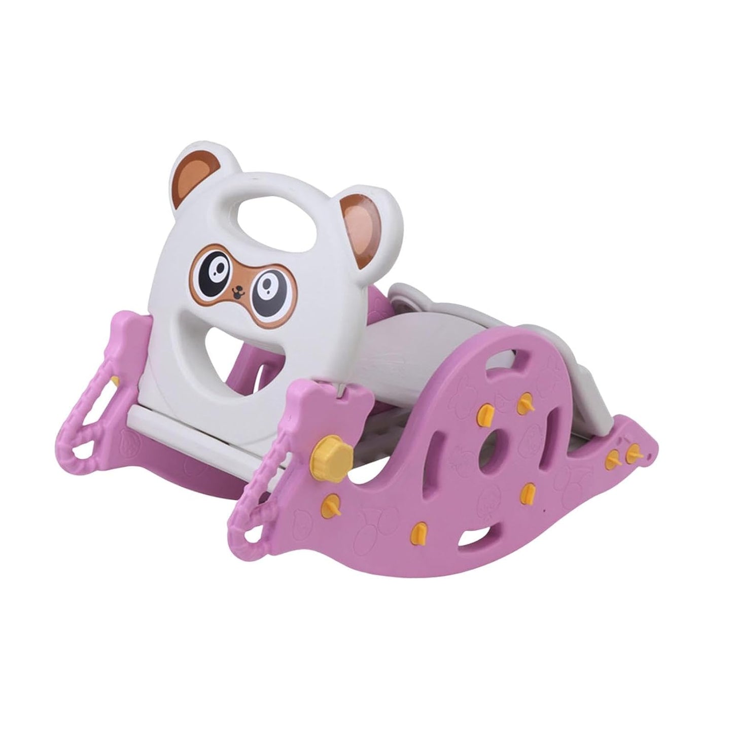 Un caballito, un tobogán y una canasta ¡Todo en uno! | 3 en 1 PequePark + Envío Gratis (Disponible Solo Rosado)