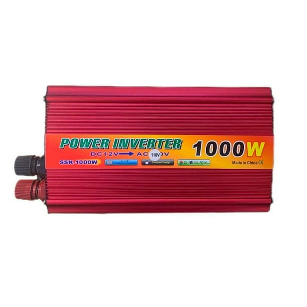 Power Inverter 1000W | Convertidor de corriente automotriz 12V-110V + Envío Gratis