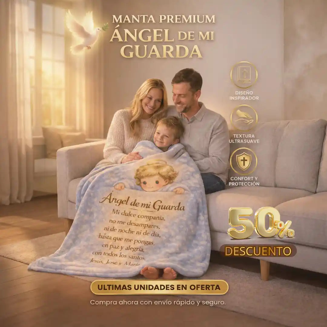 Manta Premium - "Angel de mi Guarda"