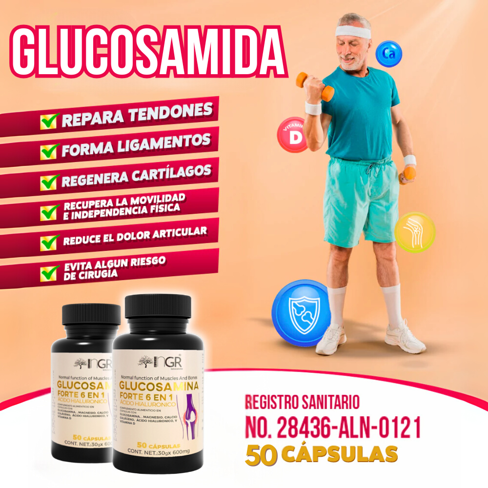 Glucosamina Forte 6 en 1 | 50% De Descuento + Envío Gratis