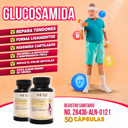 Glucosamina Forte 6 en 1 | 50% De Descuento + Envío Gratis