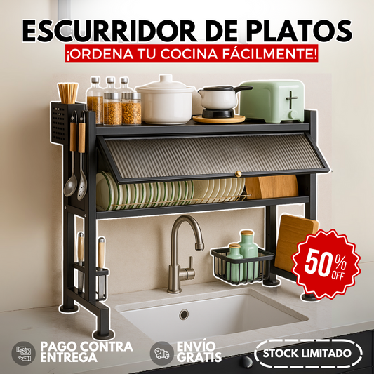 DryLux | Escurridor De Platos En Acero Inoxidable - 50% Off + Envío Gratis