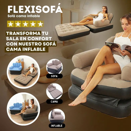 FlexiSofá | Sofá Inflable 2 en 1 - 50% De Descuento + Envío Gratis