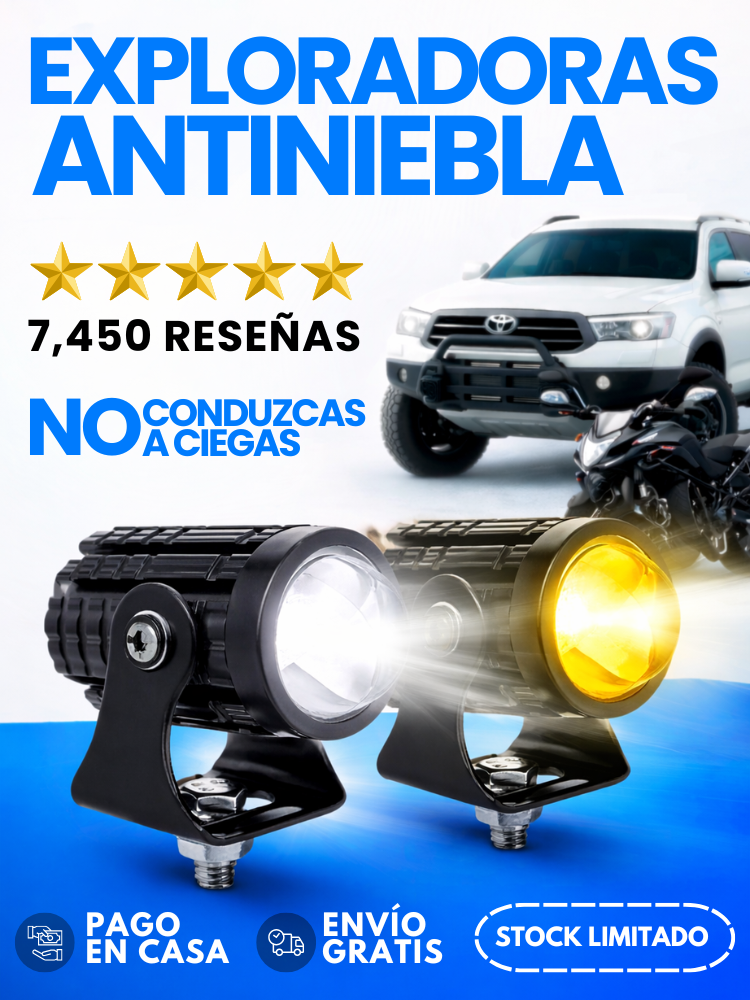 ¡Conduce con máxima seguridad! | Mini Explotadoras Antiniebla + Envío Gratis