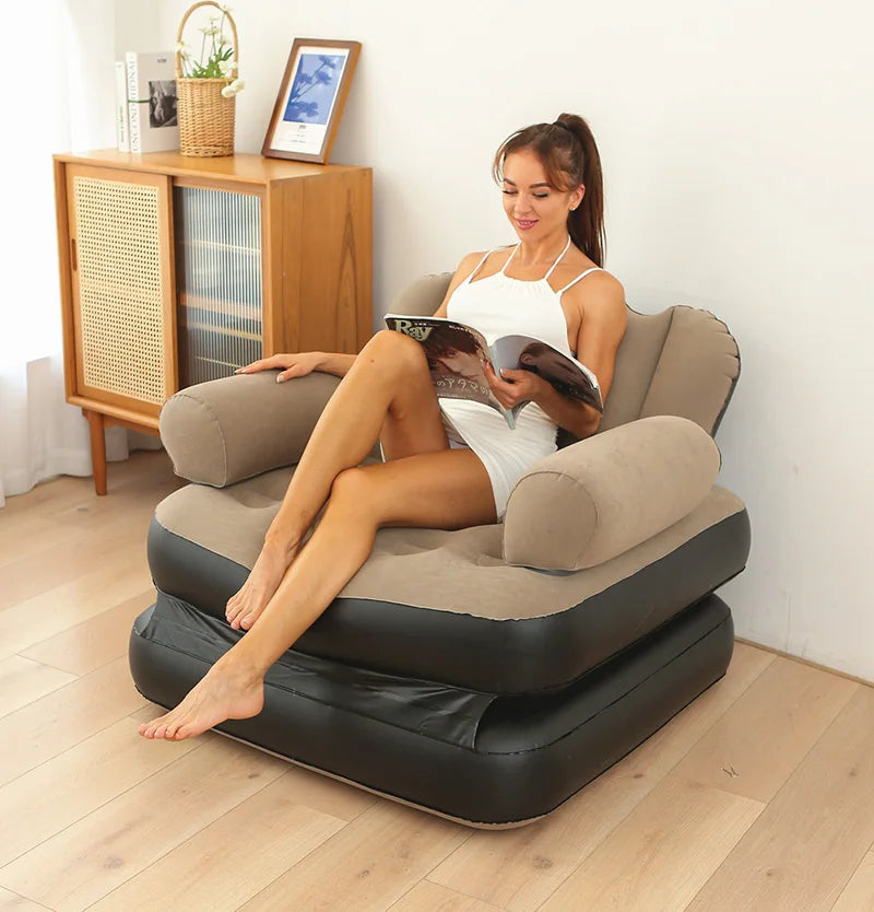 FlexiSofá | Sofá Inflable 2 en 1 - 50% De Descuento + Envío Gratis