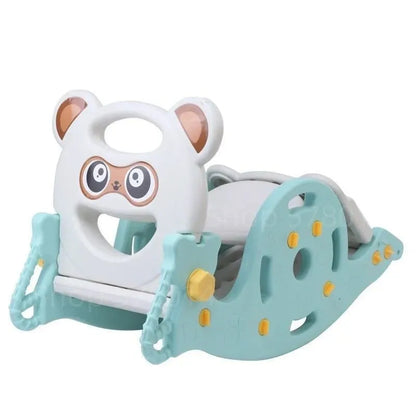 Un caballito, un tobogán y una canasta ¡Todo en uno! | 3 en 1 PequePark + Envío Gratis (Disponible Solo Rosado)