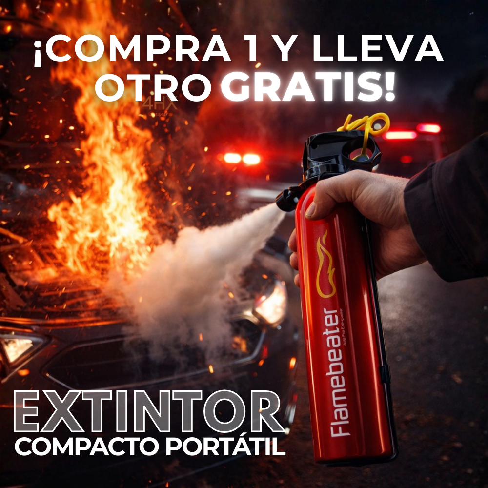 ¡Compra 1 y lleva otro GRATIS! | Evita perder tu vehículo con este extintor!