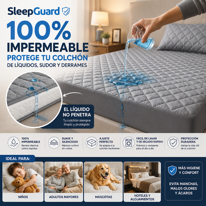 SleepGuard  - Protector De Cochon Impermeable Gris