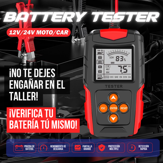 BatteryTester | Analizador de Baterías Portátil 12v 24v - 50% De Descuento + Envío Gratis
