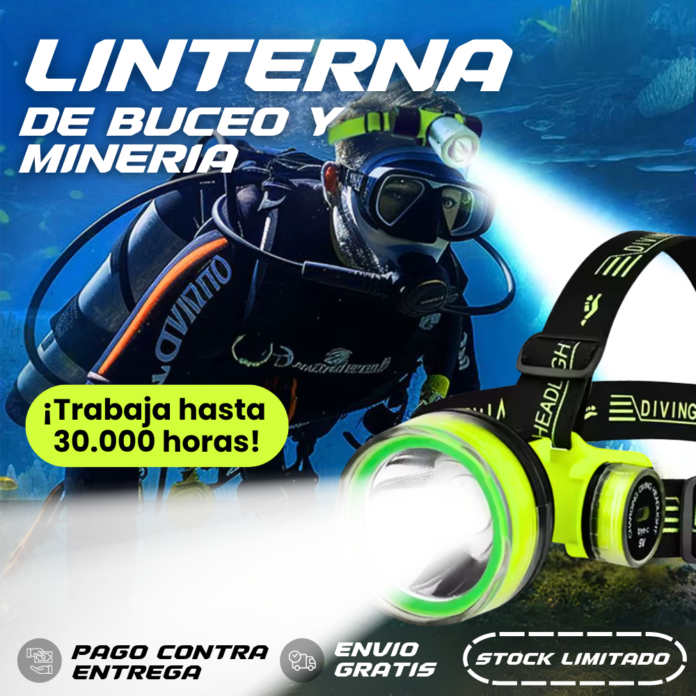 TitanLux | Linterna de Buceo y Minería - 50% De Descuento + Envío Gratis