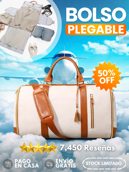 Bolso de viaje Convertible 👜 COMPACT TRAVEL ✈️ (Multifuncional y plegable)