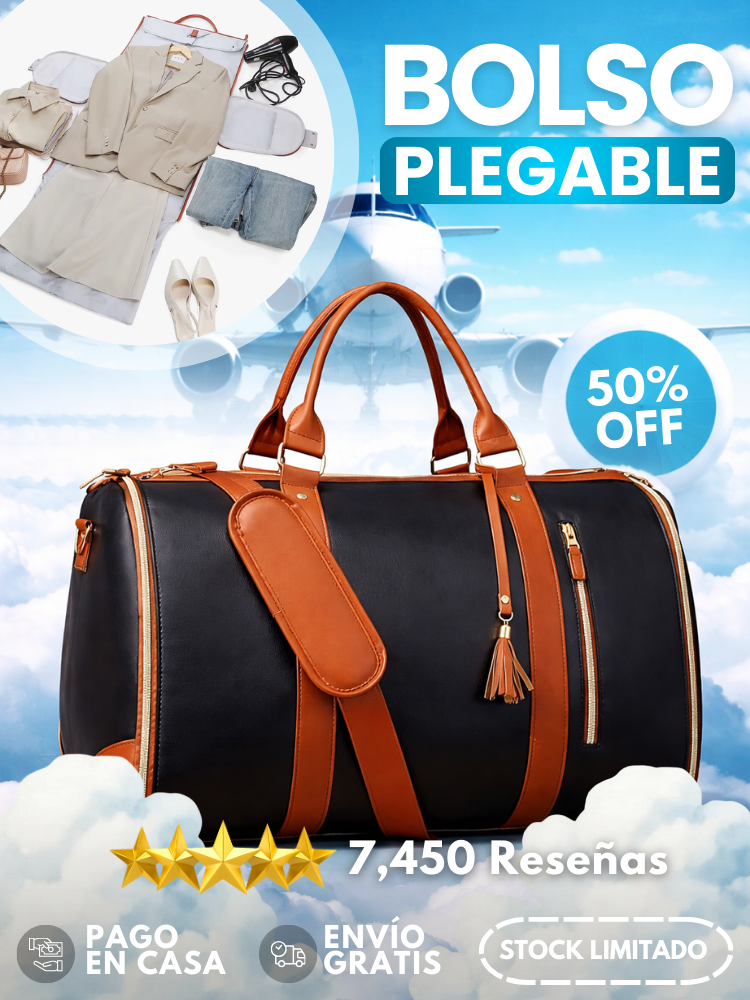 Bolso de viaje Convertible 👜 COMPACT TRAVEL ✈️ (Multifuncional y plegable)