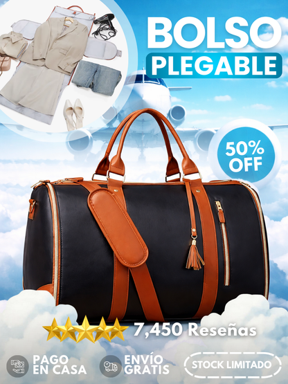 Bolso de viaje Convertible 👜 COMPACT TRAVEL ✈️ (Multifuncional y plegable)