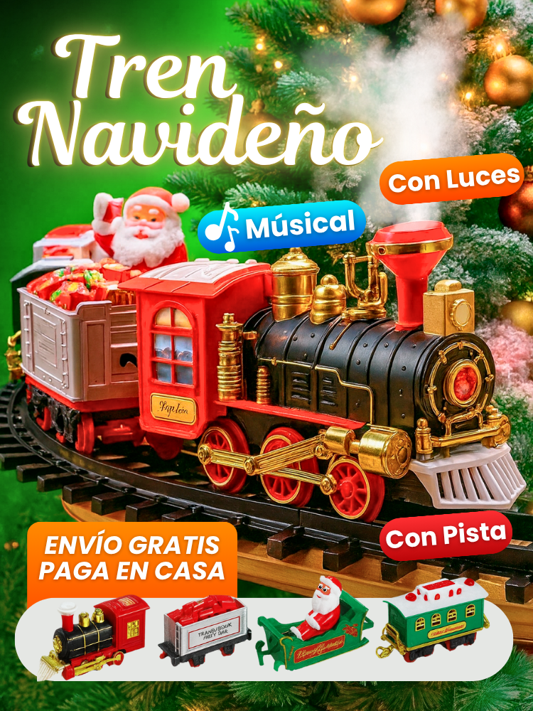 ¡Transforma tu Navidad en segundos! | Tren Navideño + Envío Gratis