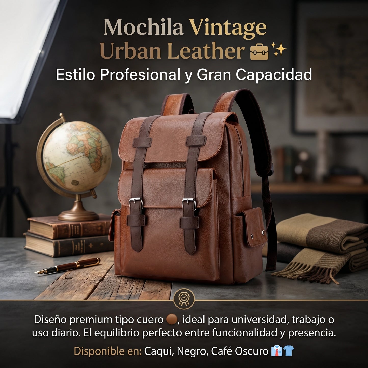 MOCHILA VINTAGE URBAN |  50% DE DESCUENTO + ENVÍO GRATIS