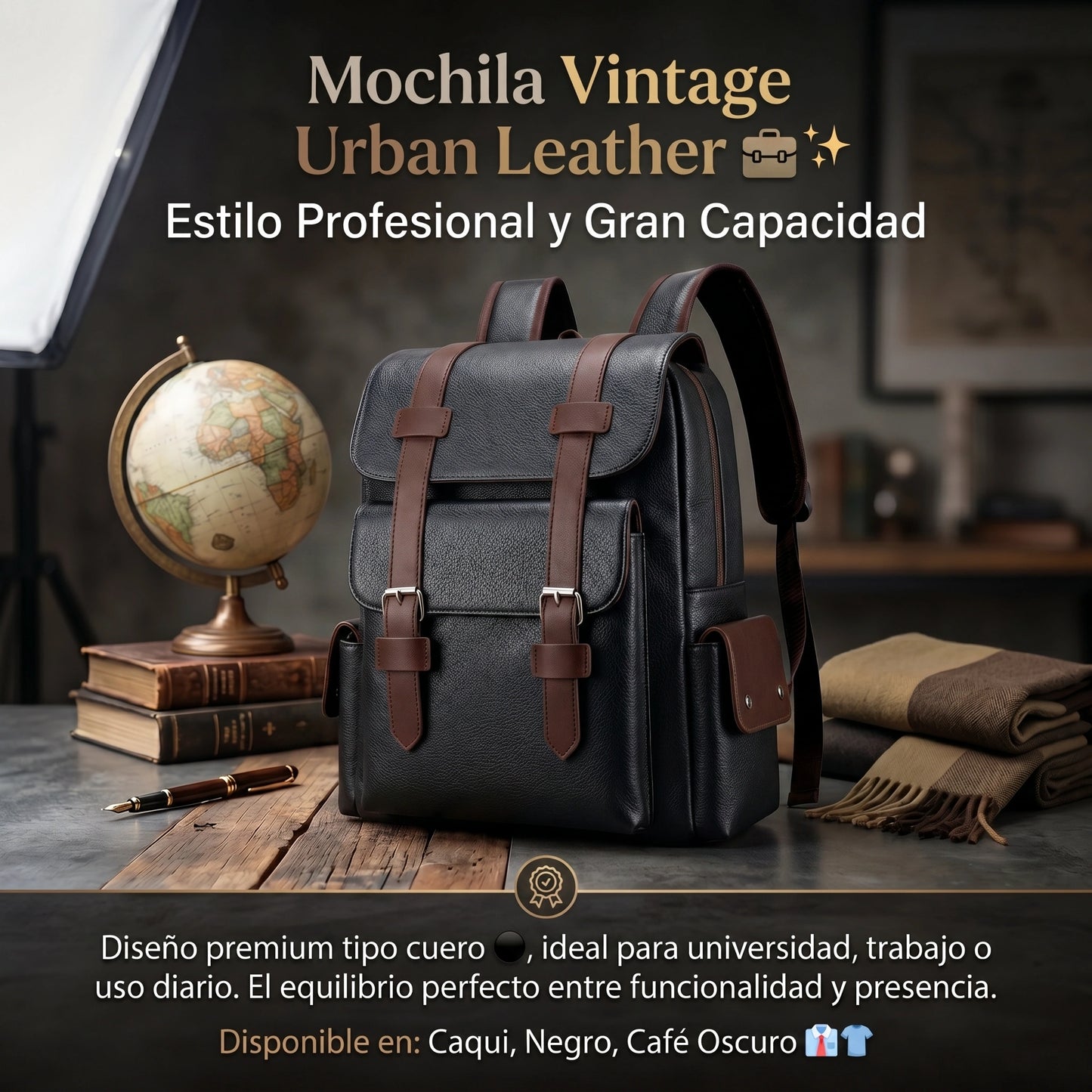 MOCHILA VINTAGE URBAN |  50% DE DESCUENTO + ENVÍO GRATIS