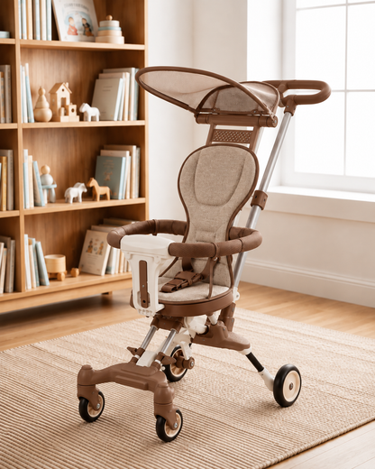 PequeRuedas | Coche 2 en 1 Plegable Paseador con Parasol- 50% de Descuento + Envío Gratis